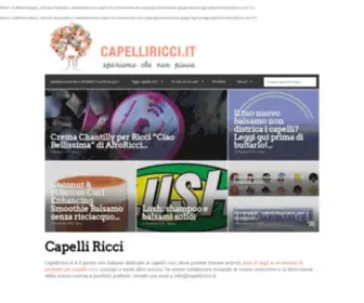 Capelliricci.it(Speriamo che non piova) Screenshot