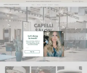 Capellisalonstudio.com(Capelli Salon Studio) Screenshot