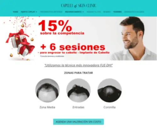 Capelliskinclinic.com(Clínica) Screenshot