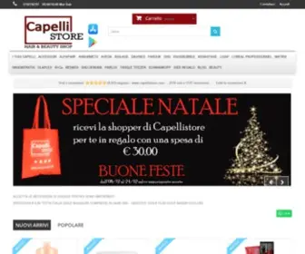 Capellistore.com(Negozio prodotti per capelli) Screenshot