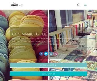 Capemarkets.co.za(Food and craft markets in Cape Town and surrounds) Screenshot