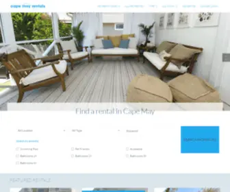 Capemayrealestate.com(Cape May Rentals) Screenshot