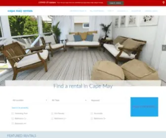 Capemayrentals.com(Cape May Rentals) Screenshot