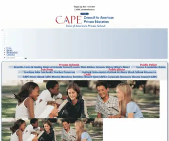 Capenet.org(Council for American Private Education) Screenshot
