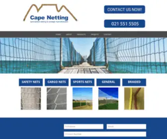 Capenetting.co.za(Cape Netting Netting Cape Town) Screenshot