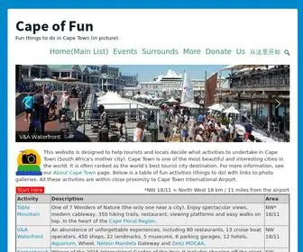 Capeoffun.co.za(Cape Town) Screenshot