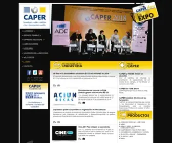 Caper.org.ar(Cámara Argentina de Proveedores y Fabricantes de Equipos de Radiodifusión) Screenshot