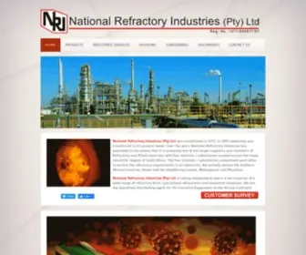 Caperef.co.za(National Refractory Industries (Pty) Ltd) Screenshot