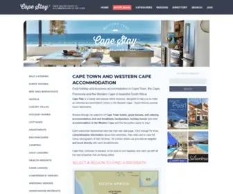 Capestay.co.za(Cape Town Accommodation CapeStay Guide South Africa) Screenshot
