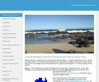 Capetocapetrack.com.au(Welcome and introduction) Screenshot