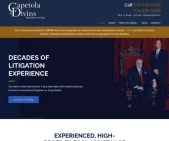 Capetoladivinslaw.com(Long Island Divorce & Family Law Attorneys) Screenshot