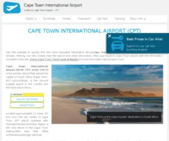 Capetown-Airport.com(Cape Town International Airport (CPT)) Screenshot