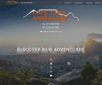 Capetownadrenaline.com(Cape Town Adrenaline) Screenshot