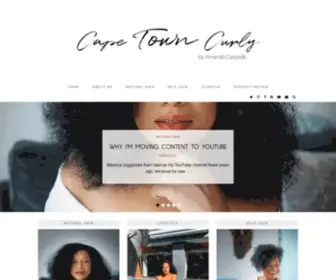 Capetowncurly.com(South African Natural Hair & Lifestyle Blog) Screenshot