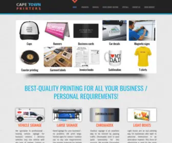 Capetownprinters.com(Cape Town Printers) Screenshot