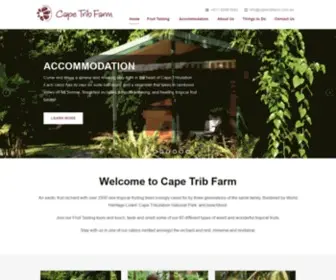 Capetribfarm.com.au(Fruit Tasting Tours & Accomodation in Cape Tribulation) Screenshot