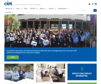 Capeunion.org(California Association of Professional Employees) Screenshot