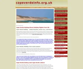 Capeverdeinfo.org.uk(Cape Verde Holiday Information) Screenshot