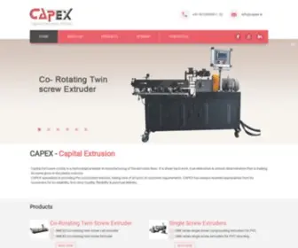 Capex.in(Twin Screw Extruder Manufacturers(INDIA)) Screenshot