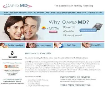 Capexmd.net(Fertility Financing) Screenshot