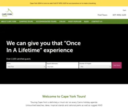 Capeyorktours.com.au(Cape York Tours) Screenshot