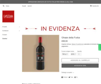 Capezzanawineshop.it(Capezzana Wine Shop) Screenshot