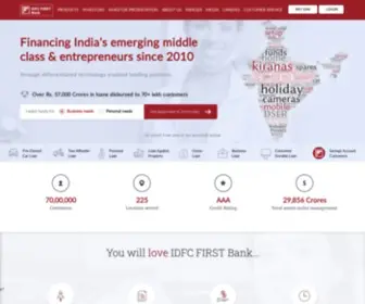 Capfirst.com(Get Instant Loan Approvals with IDFC FIRST Bank) Screenshot
