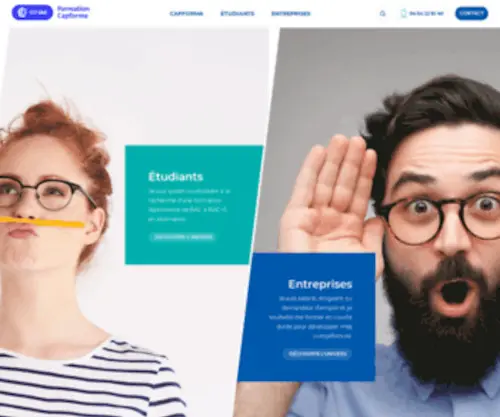 Capforma.fr(Centre de formation de la CCI du Var pour étudiants et entreprises) Screenshot