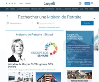 Capgeris.com(Maison de Retraite & EHPAD) Screenshot