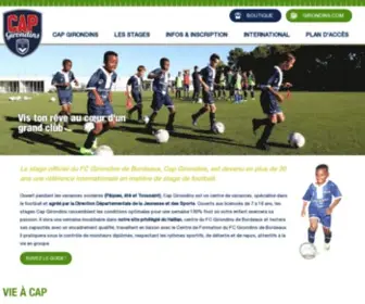 Capgirondins.com(Cap Girondins) Screenshot