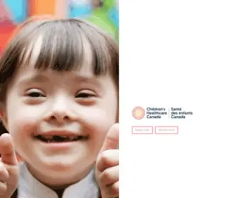 Caphc.org(Children's Healthcare Canada) Screenshot