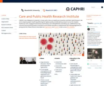 Caphri.nl(Maastricht University) Screenshot