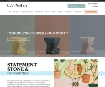 Capietra.com(Statement Stone & Designer Tiles for floor and wall) Screenshot