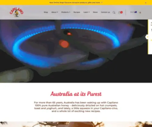 Capilano.com.au(Capilano is 100% pure Australian honey) Screenshot