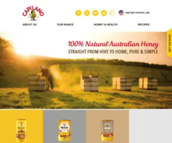 Capilanohoney.com(Australia at its purest) Screenshot