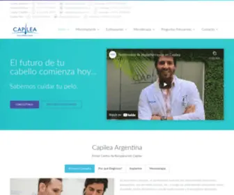 Capilea.com.ar(Centro de Recuperacion Capilar y MicroImplantes de Pelo) Screenshot