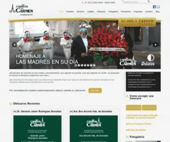 Capillasdelcarmen.com(Capillas en Monterrey) Screenshot