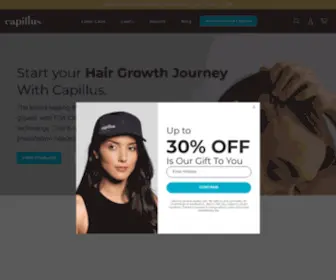 Capillus.com(Laser Cap for Hair Growth) Screenshot