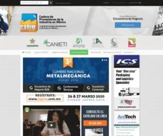 Capim.com.mx(Catálogo de Proveedores de la Industria en México) Screenshot