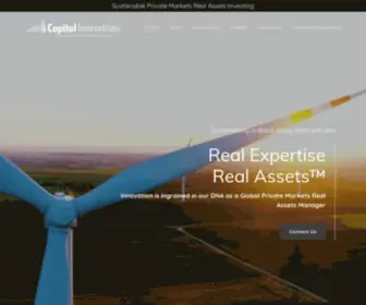 Capinnovations.org(Capital Innovations Private Markets Real Assets) Screenshot