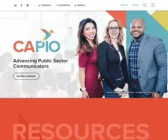 Capio.org(California Public Information Officials) Screenshot