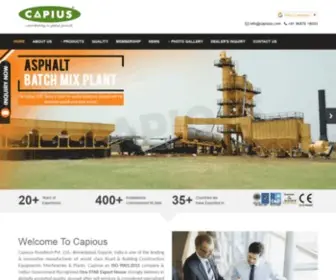 Capious.com(Asphalt plants) Screenshot