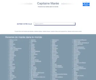 Capitainemaree.com(Capitaine Marée) Screenshot