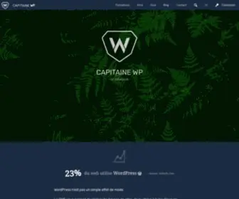 Capitainewp.io(Capitaine WP c'est des formations WordPress techniques pour devenir un professionnel) Screenshot