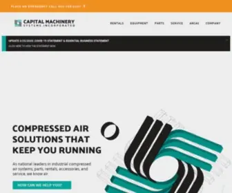 Capital-Compressor.com(Capital Machinery Systems) Screenshot