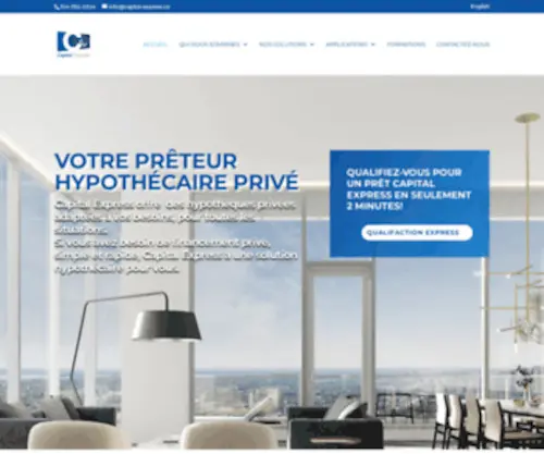Capital-Express.ca(Prêteur Hypothécaire Privé) Screenshot