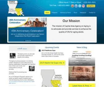 Capitalaaa.org(Capital Area Agency on Aging) Screenshot