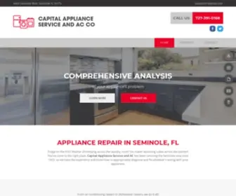 Capitalapplianceandac.com(Appliance Repair) Screenshot