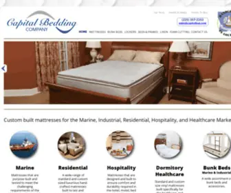 Capitalbed.com(Home page for Capital Bedding Company) Screenshot