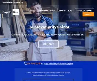 Capitalbox.fi(Rahoitusta yrityksille joustavin ehdoin) Screenshot